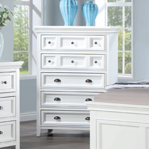 Bed Drawers w/ Rails, 2 Pc, White