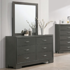 Cal.King Bed, Dark Walnut