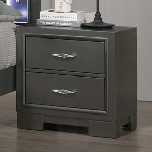 Cal.King Bed, Dark Walnut