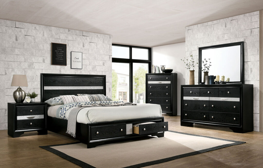 Queen Size Bed 2Pcs Drawers For FB