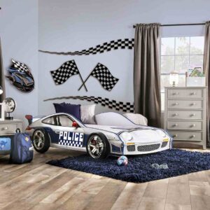 Twin Bed, Blue