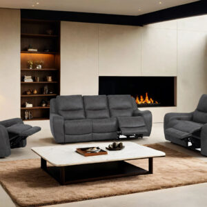 Power Loveseat, Dark Gray