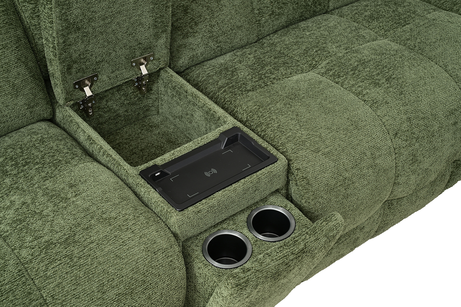Power Sectional, Jade Green