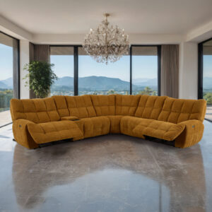 Power Sectional, Butterscotch