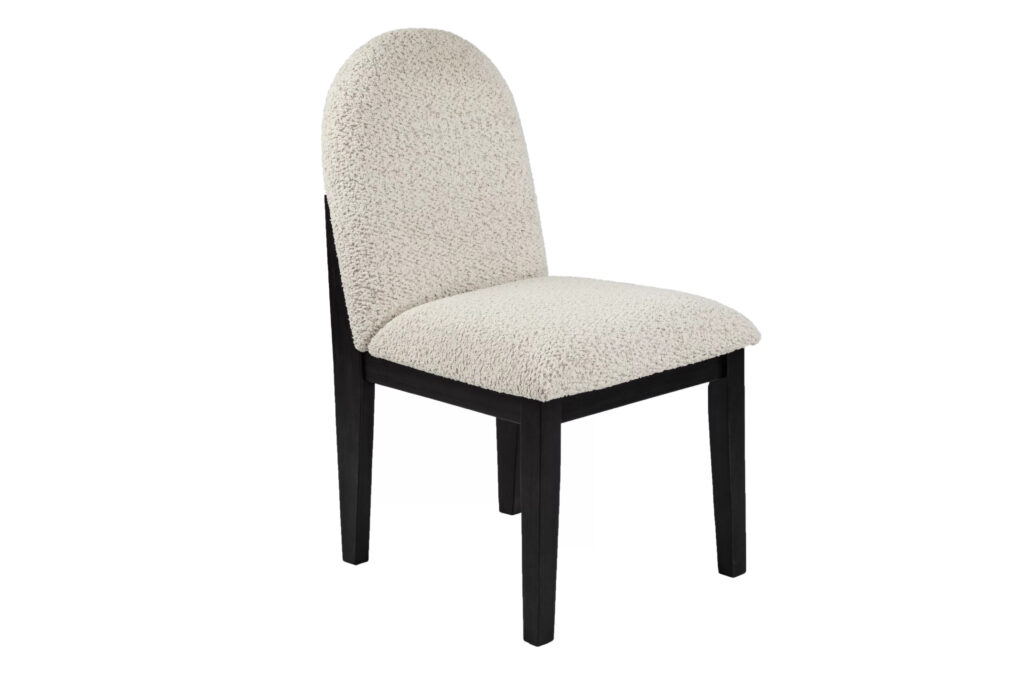 Dining Chair, White/Black