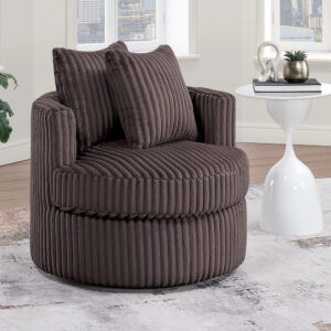 Swivel Chair, Chocolate
