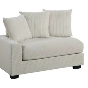 Left Arm Facing Chair, Beige