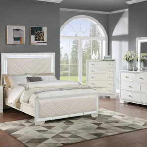 Eastern King Bed, Cream