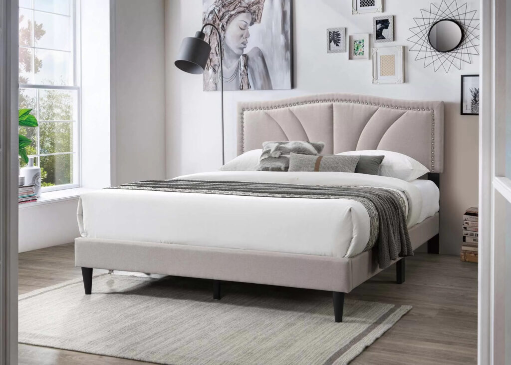 Full Bed, Light Brown