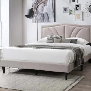 Full Bed, Light Brown