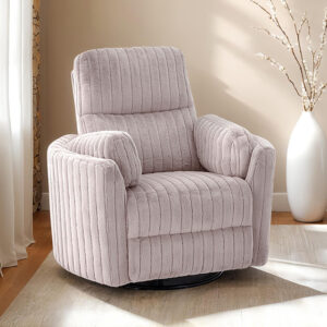 Power Glider Recliner w/ Swivel, Taupe