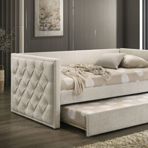 Twin Daybed w/ Trundle, Beige