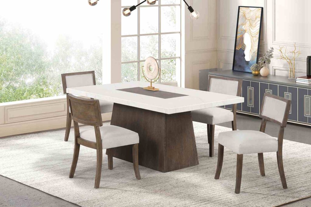 Grasten Dining Table, Dark Walnut