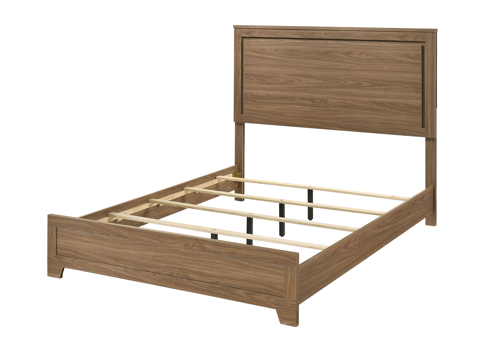 E.King Bed, Chestnut Brown