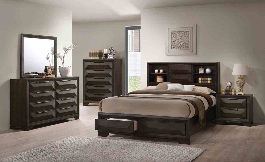 Caistor E.King Bed, Espresso