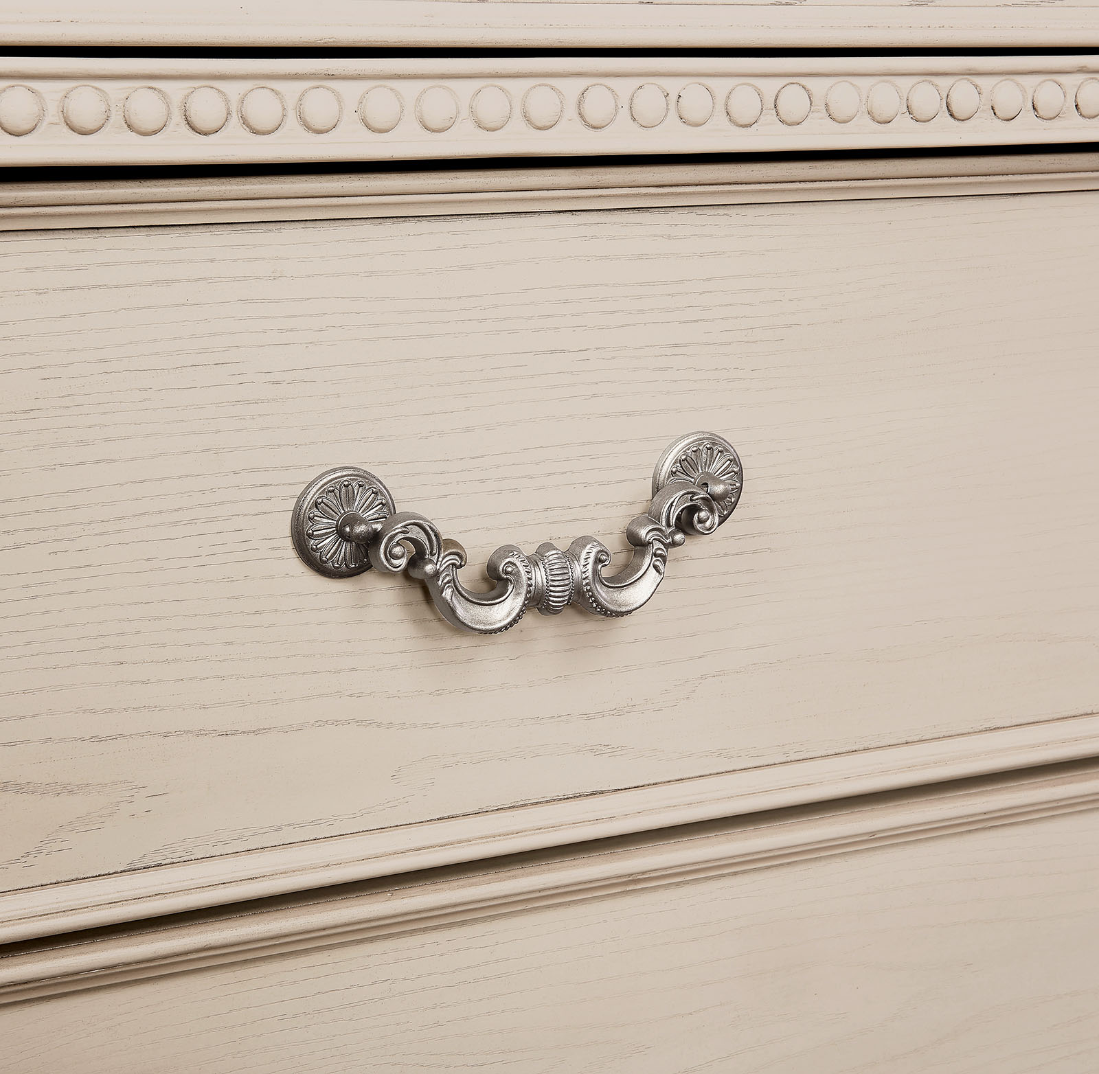 Queen Bed, Antique White