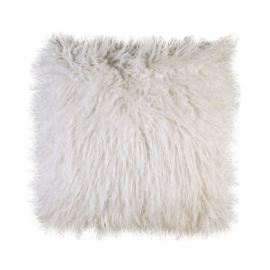 20" X 20" Pillow, Shaggy White (2/CTN)