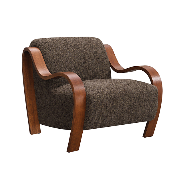 Niari Accent Chair, Deep Brown / Walnut - Image 4