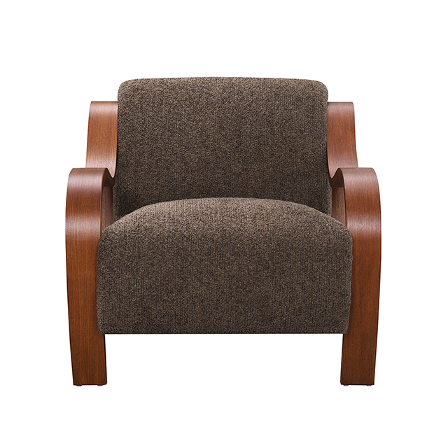 Niari Accent Chair, Deep Brown / Walnut - Image 5
