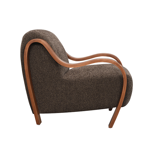 Niari Accent Chair, Deep Brown / Walnut - Image 6