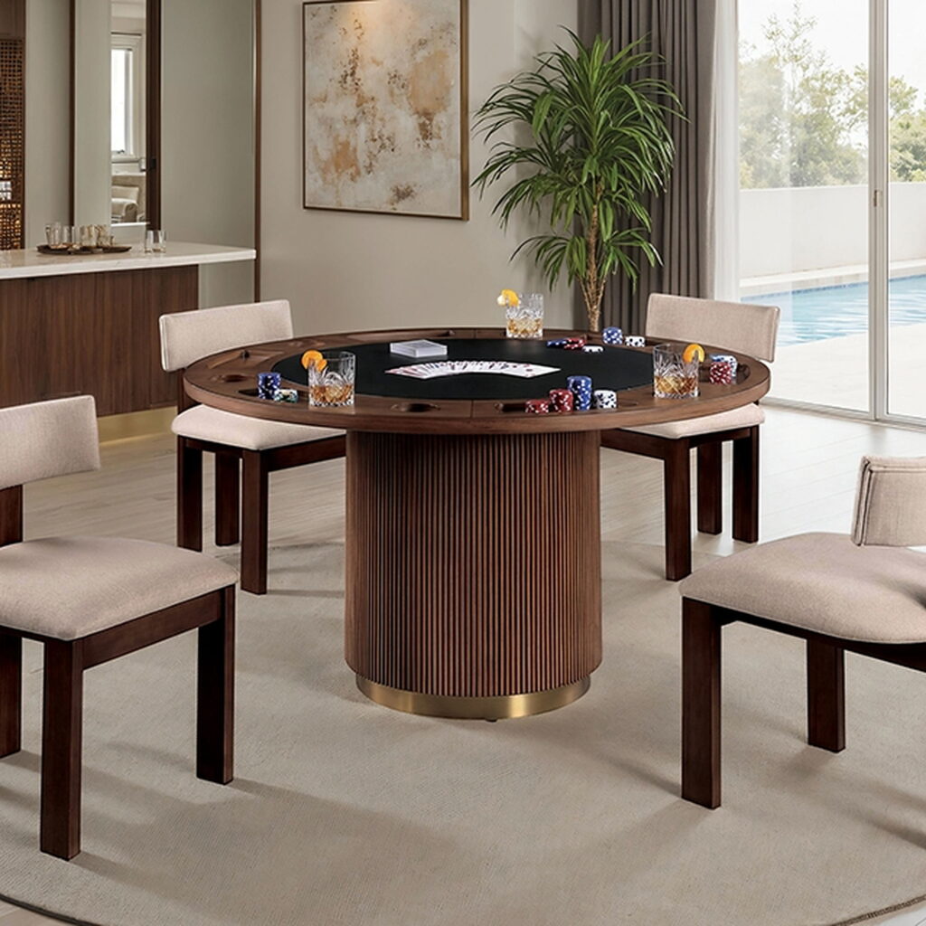 Frascone Game Table, Brown