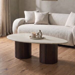 Nikos Coffee Table, Dark Walnut