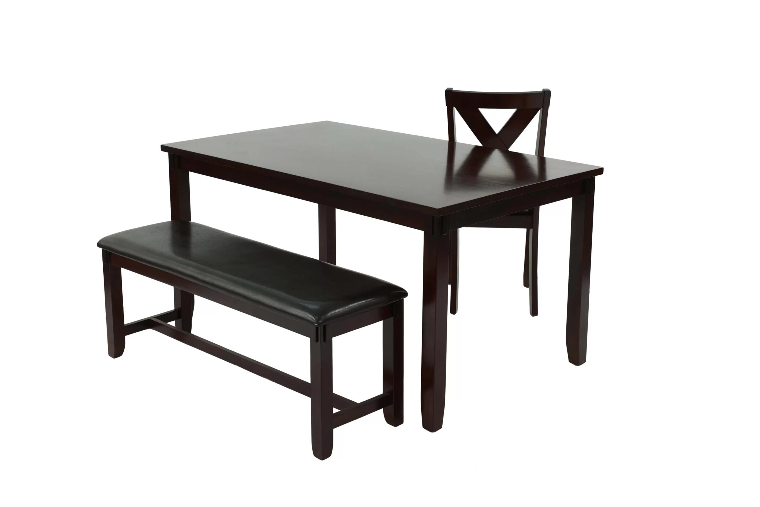6-Pcs Dining Set, Espresso - Image 6