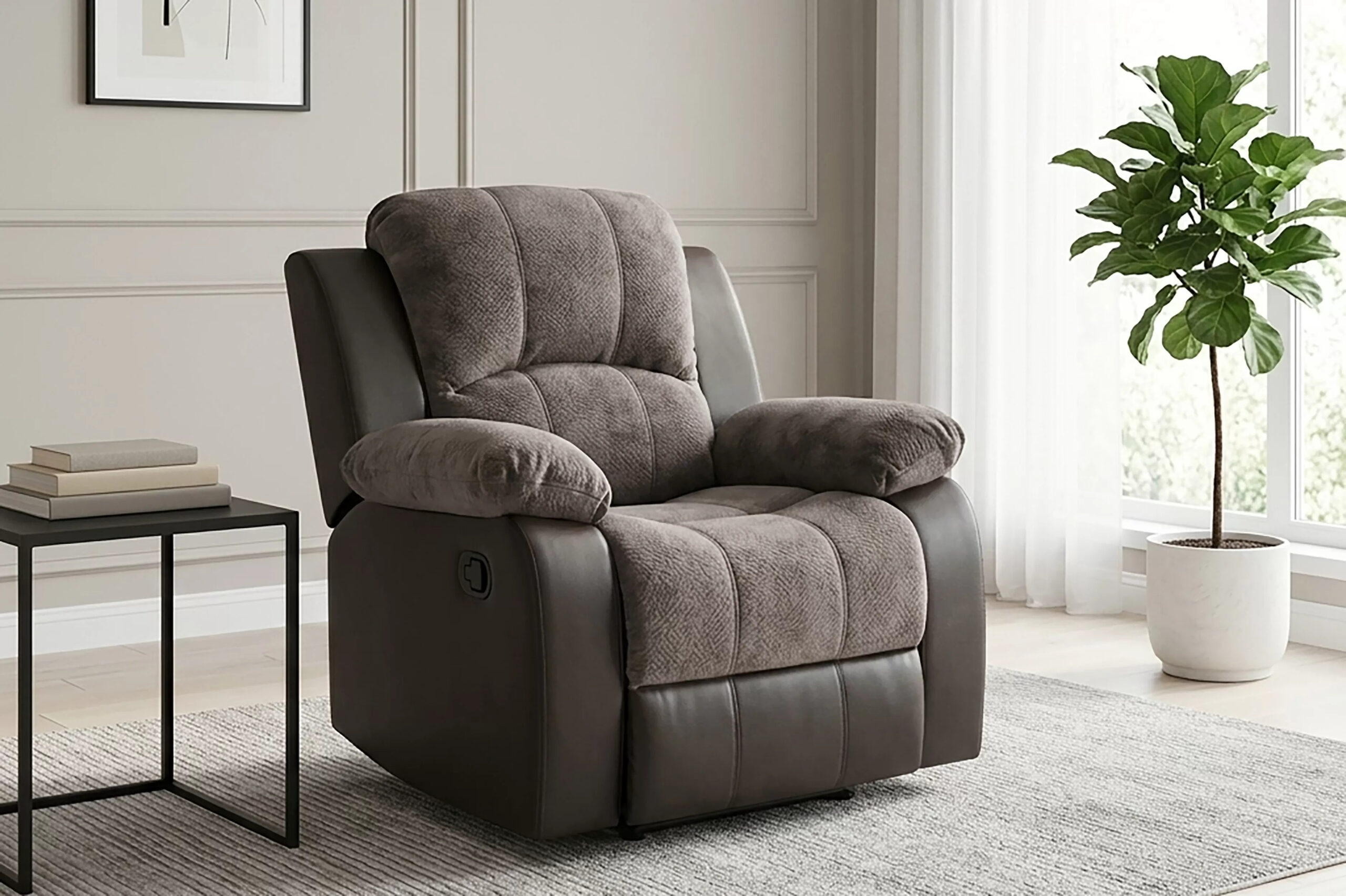 Glider Recliner, Chocolate + Espresso - Image 6