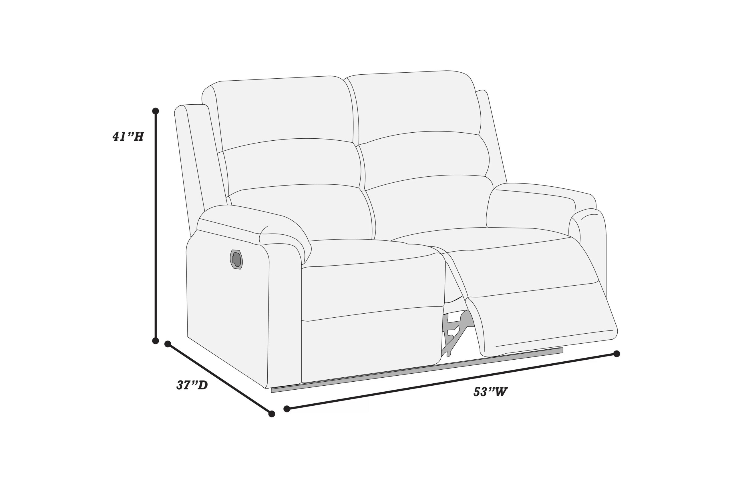 Motion Loveseat, Sincere Bone - Image 3