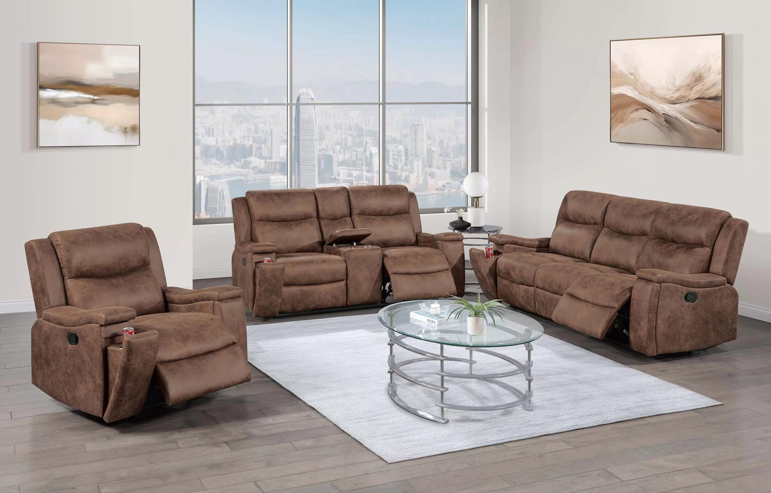Recliner, Walnut - Image 2