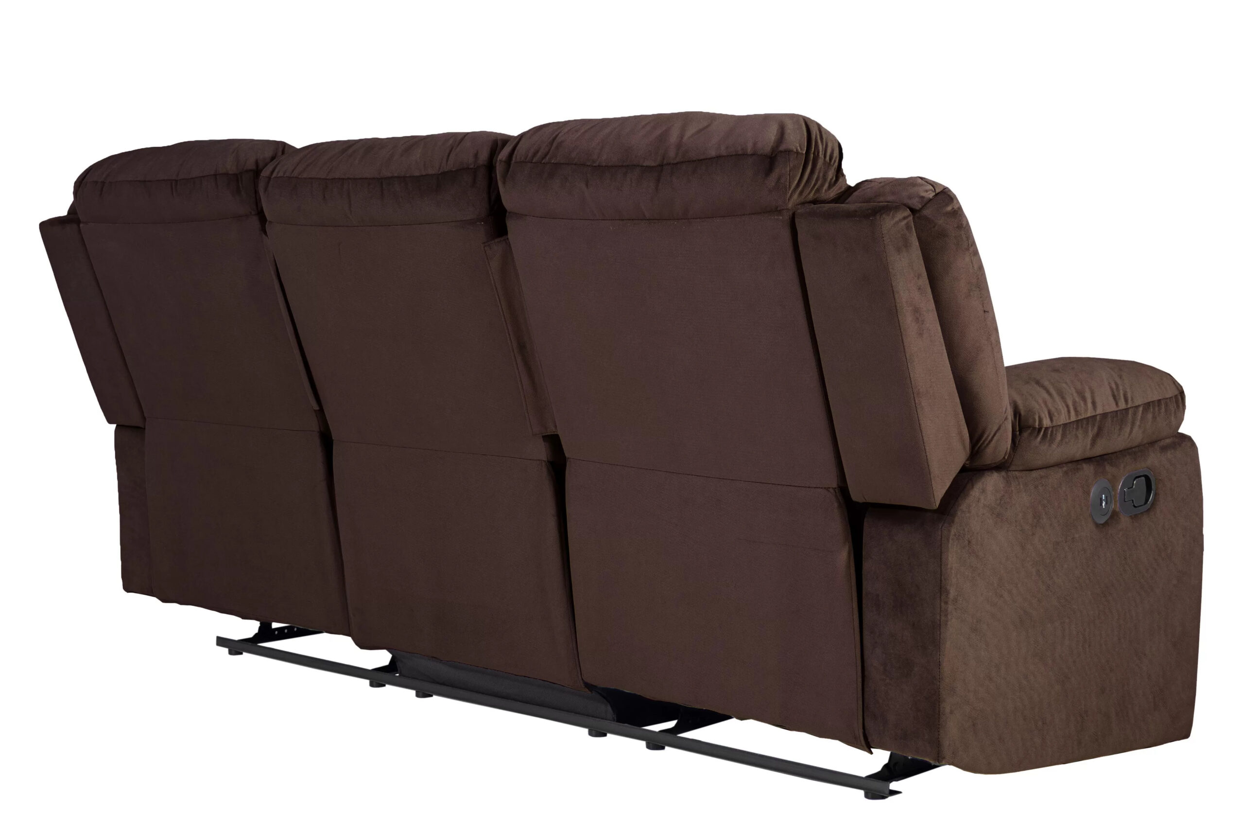 Motion Reclining Sofa, Chocolate - Image 6