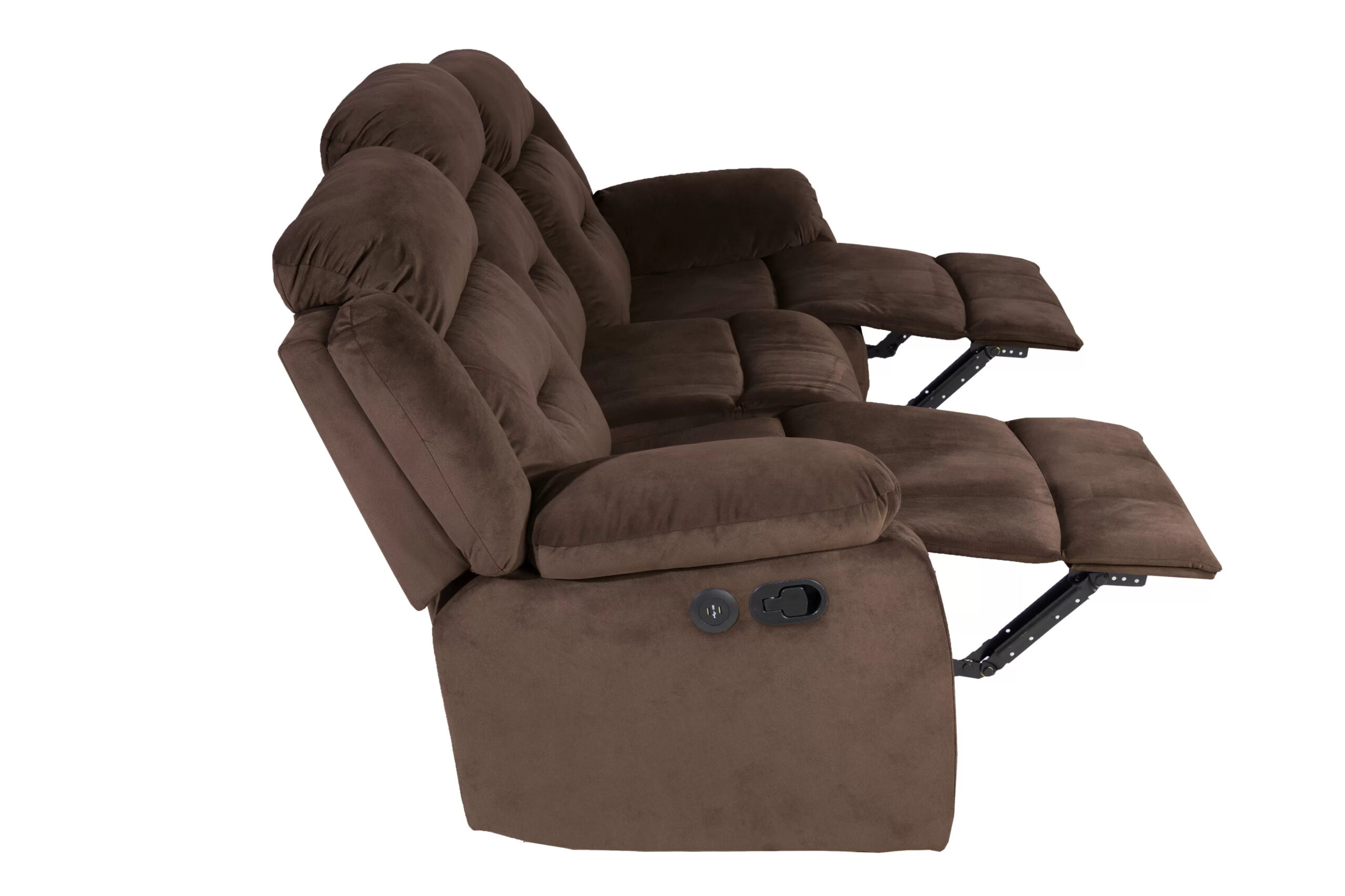 Motion Reclining Sofa, Chocolate - Image 7