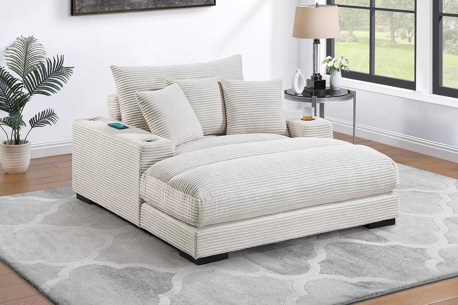 Chaise Lounge, Beige