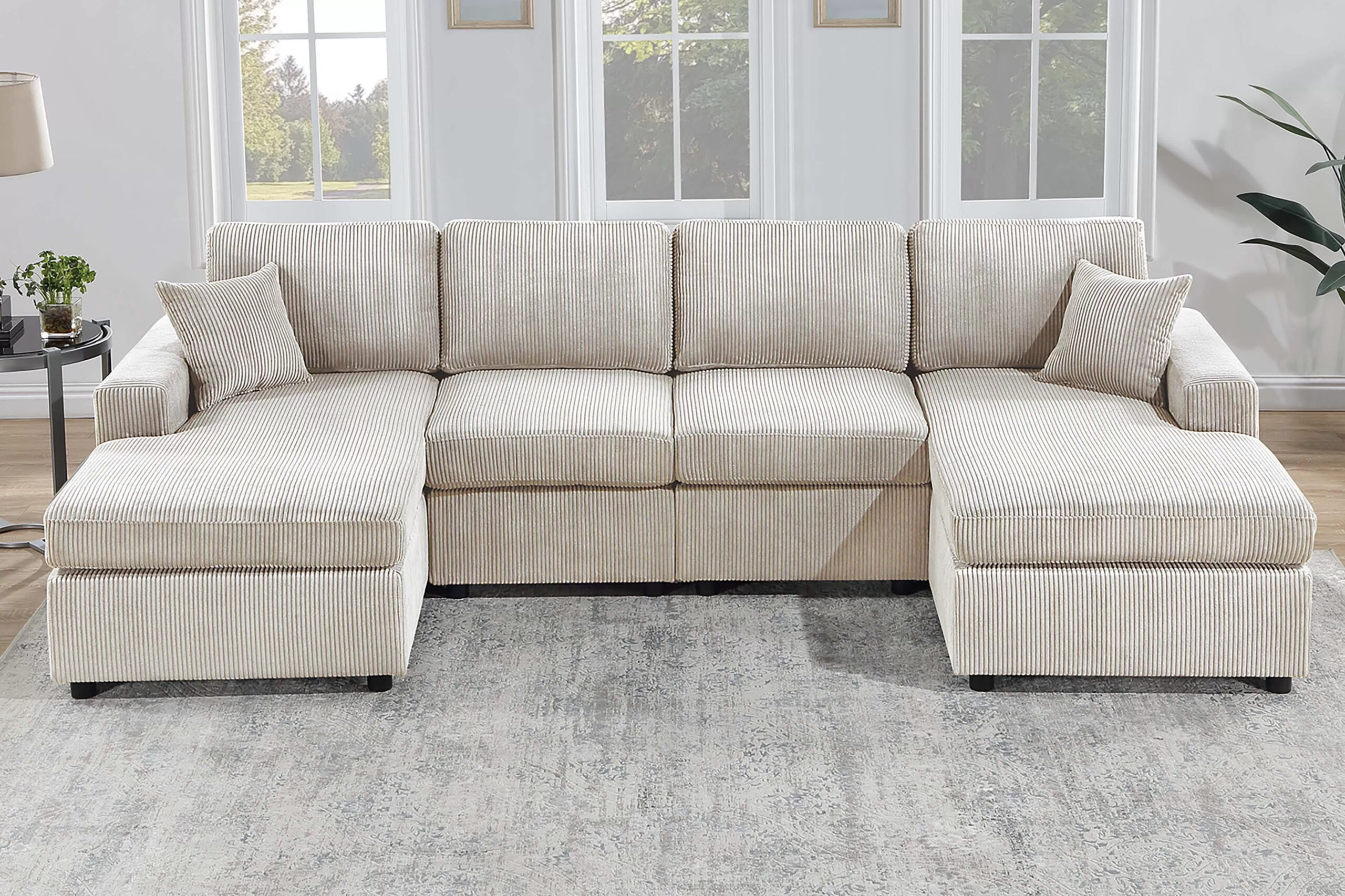 3-Piece Sectional Set, Ivory
