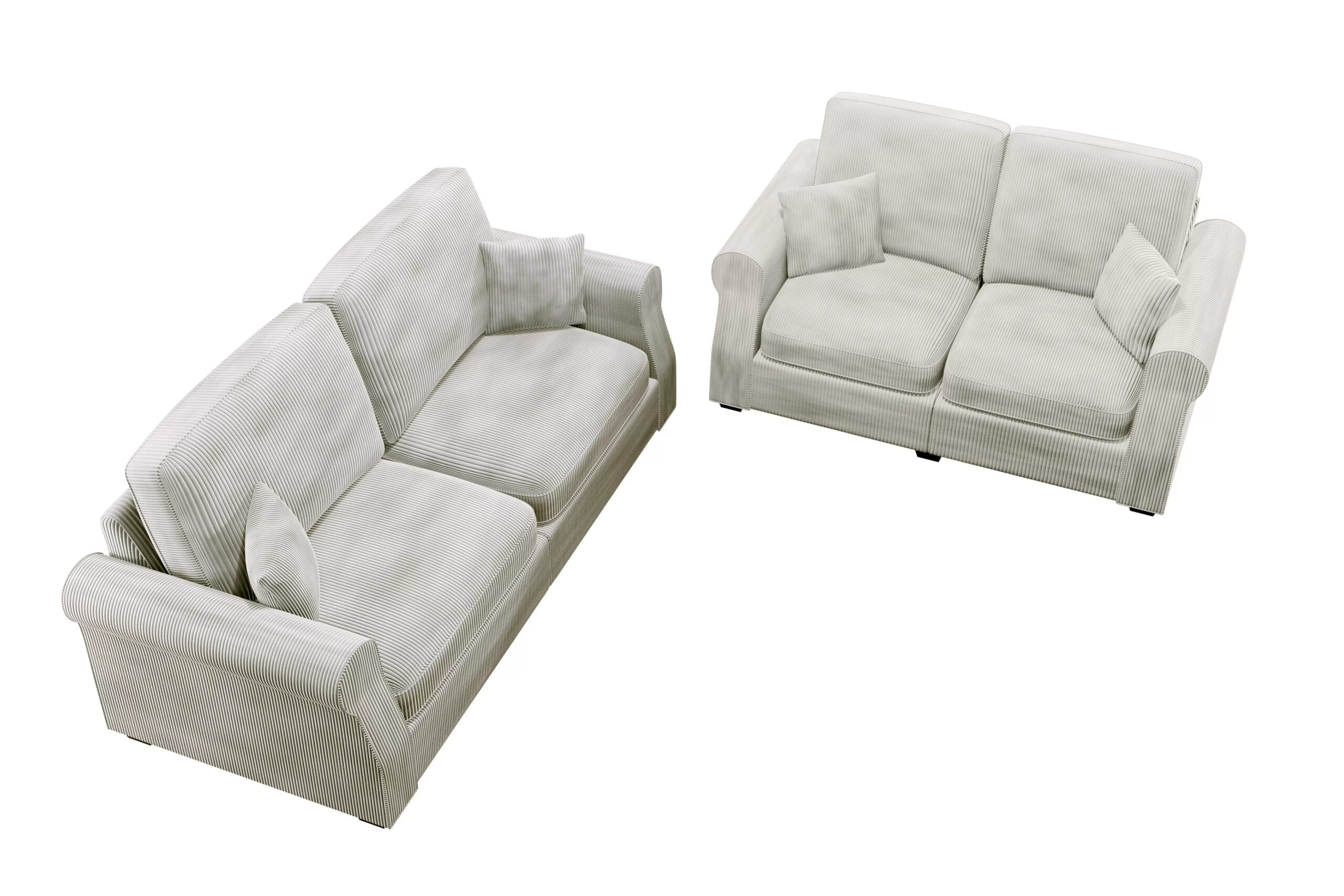 2-Piece Sofa Set, Ivory - Image 5