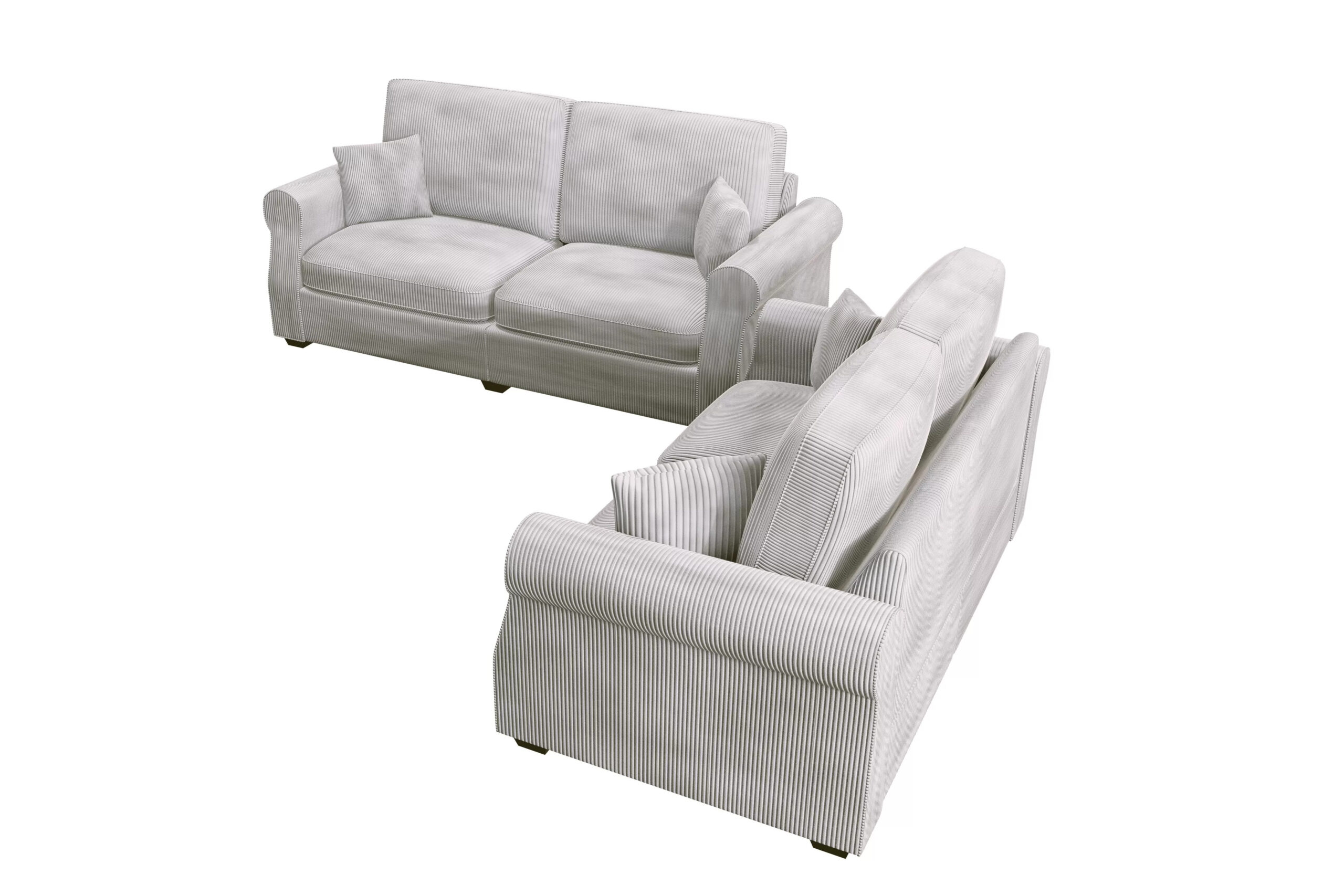 2-Piece Sofa Set, Ivory - Image 6