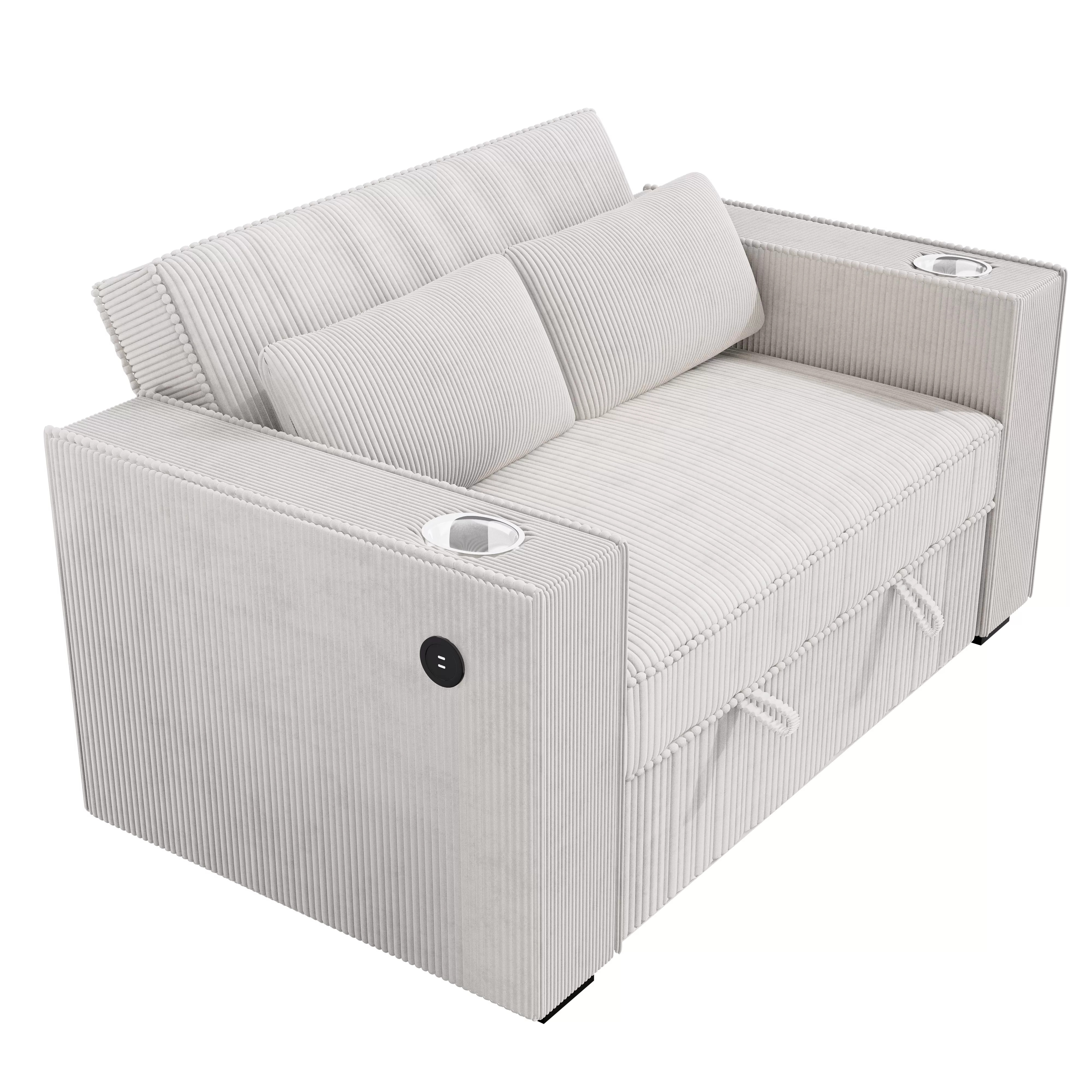 Convertible Sofa, Beige - Image 5