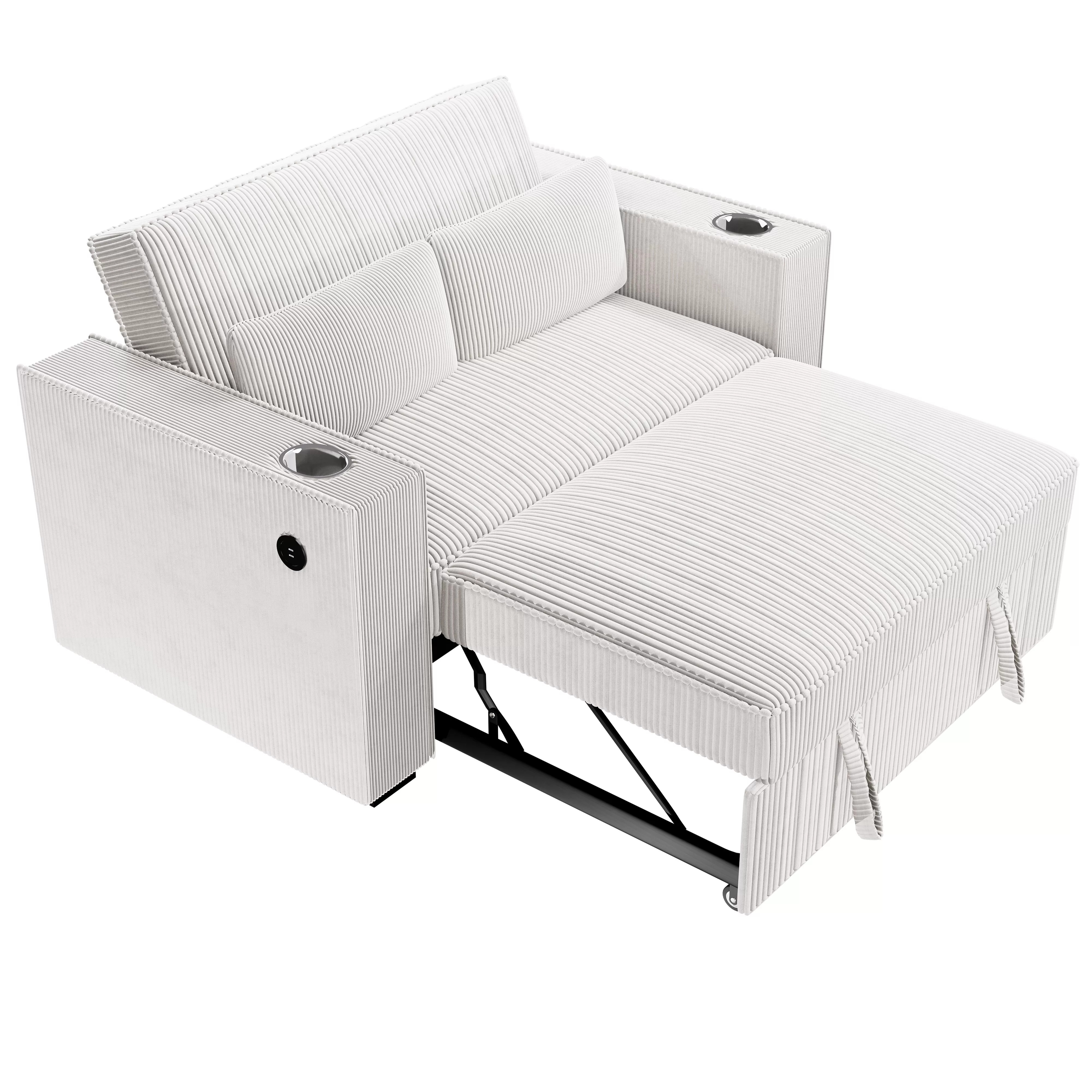 Convertible Sofa, Beige - Image 6
