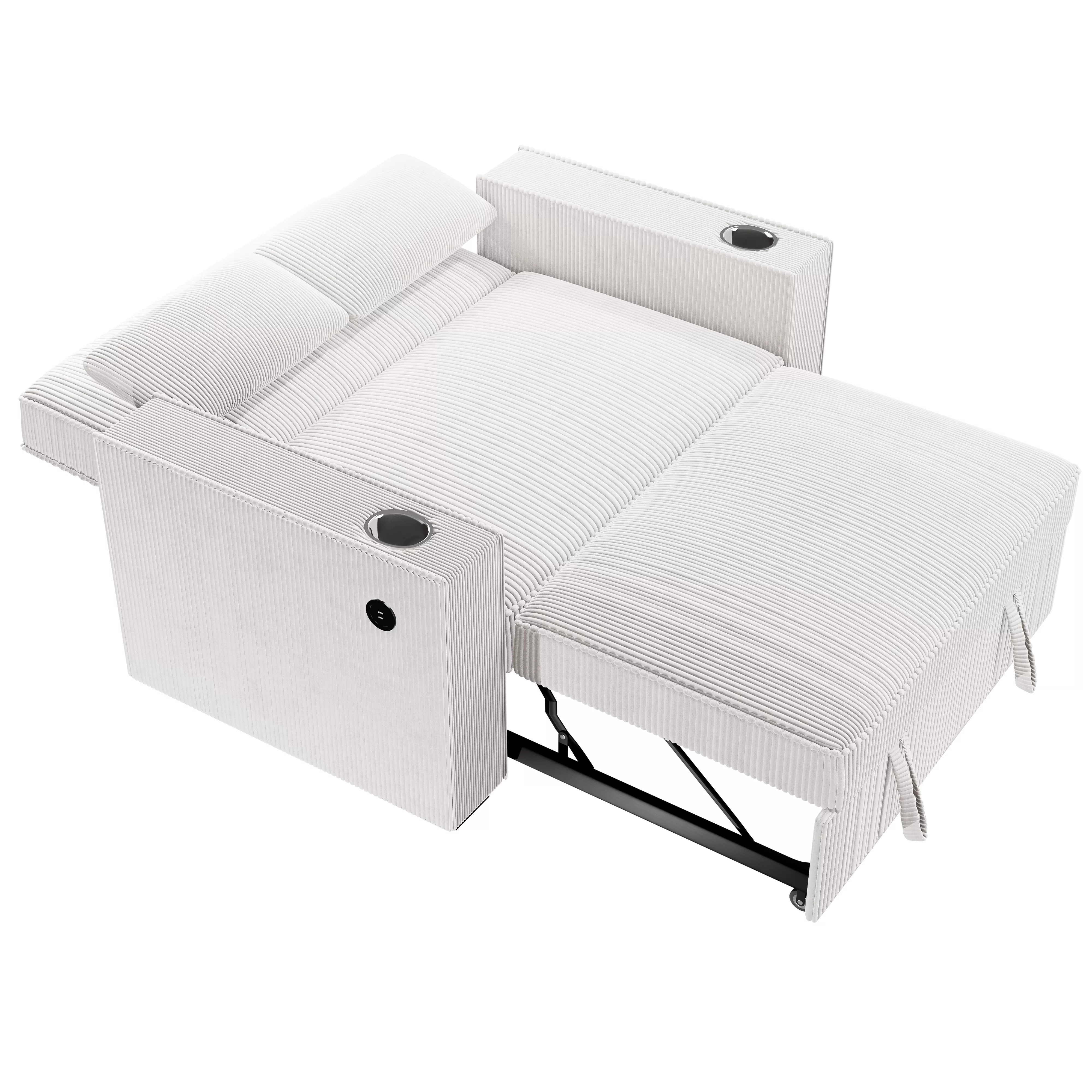 Convertible Sofa, Beige - Image 7