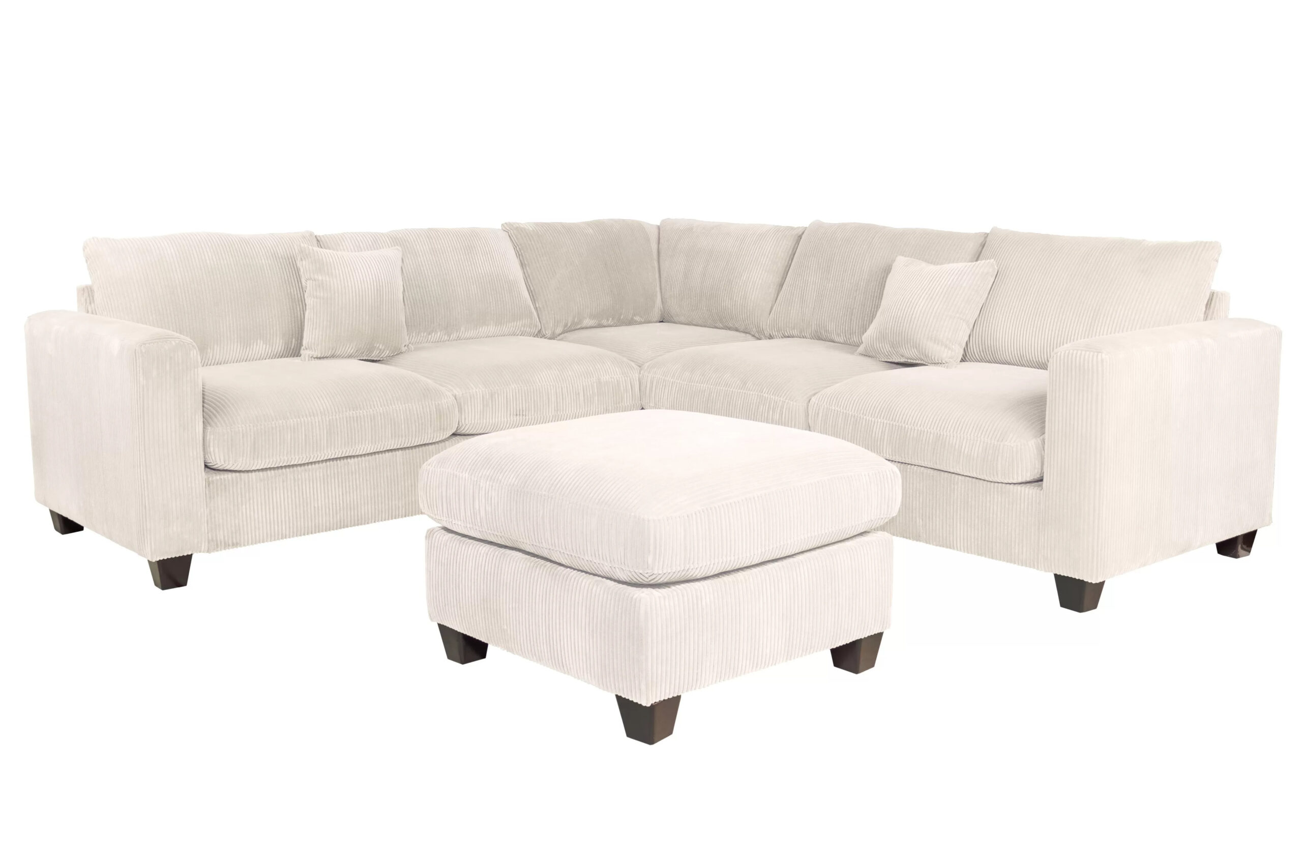 4-Pcs Sectional, Ivory