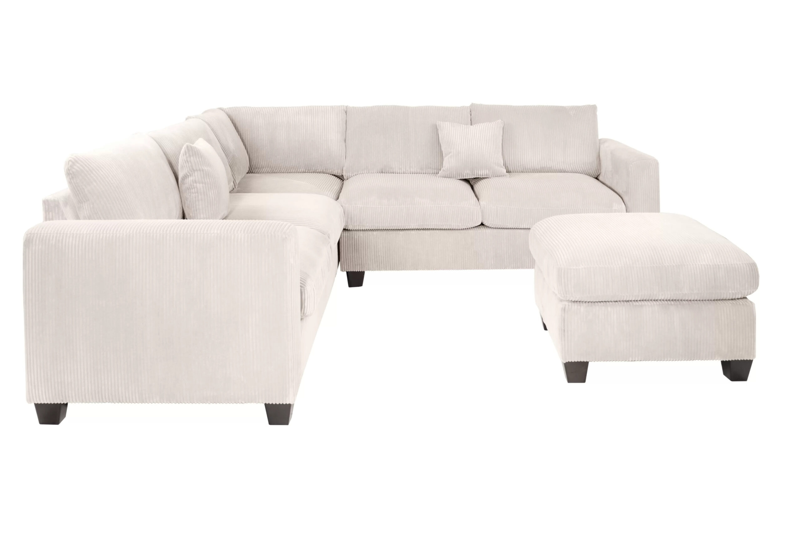 4-Pcs Sectional, Ivory - Image 2
