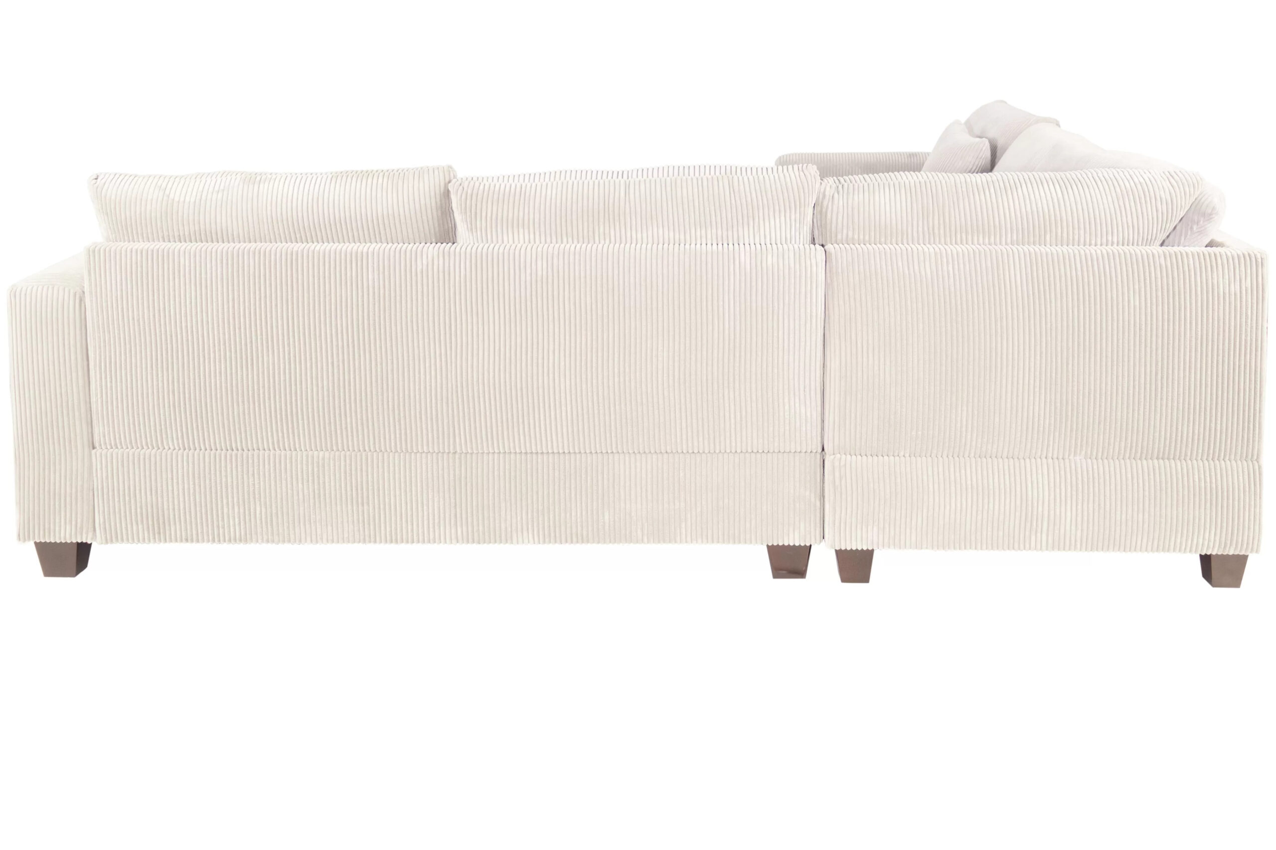 4-Pcs Sectional, Ivory - Image 3