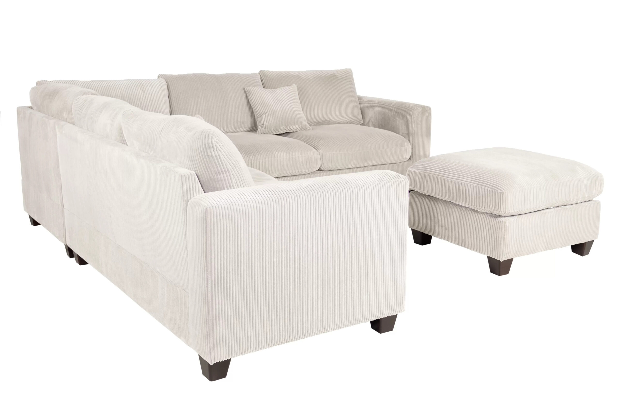 4-Pcs Sectional, Ivory - Image 5