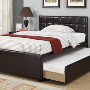 Twin Bed w/ Trundle, Espresso
