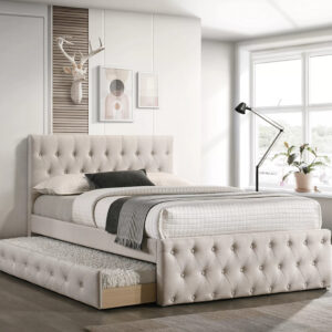 Full Bed, Light Brown