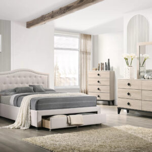 Full Bed, Light Brown